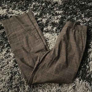 Brown Plaid Zara trousers